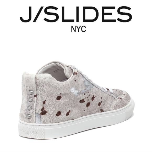 J SLIDES PONY SNEAKER OFF WHITE METALLIC - Picture 2 of 10